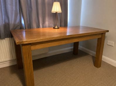 Solid Oak Extending Dining Table