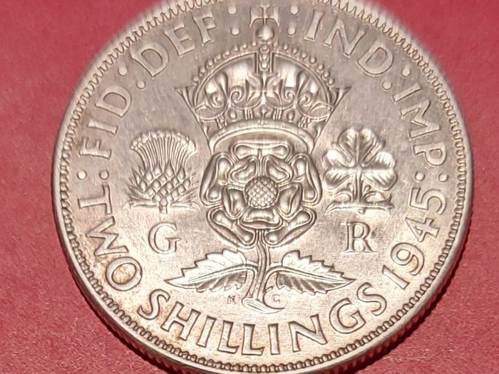 England 1945 George Vi Florin Uncirculated