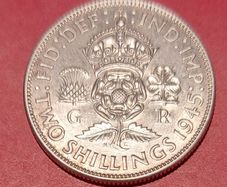 England 1945 George Vi Florin Uncirculated