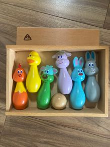 ELC Wooden Skittles toddler toy