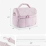 Insulated Lunch Bags for Women, 6.7L Portable Lunch Box with Shoulder Strap Reusable Cooler Bag, Puffy Thermal Lunch Tote for Work/School/Picnic/Travel Image 2