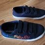 Next Navy Blue Transport Shoes - Boys UK 13 / EU 32 - Standard Fit (F) - Strap Touch Fastening - Textile Trainers Image 2