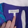 Tricoville Vintage Purple Blue Floral Tiered Ruffle Midi Dress 10UK/38EU Image 3