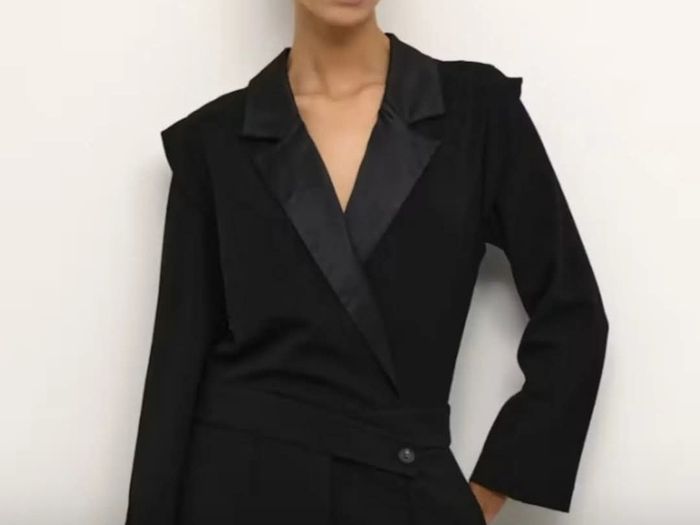 Karen by Simonsen Tuxedo Jumpsuit