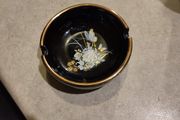 Mosis Ashtray Or Small Dish Hand Made In Cyprus 24 K Gold .