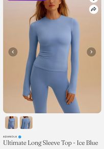 New Adanola sky blue long sleeve top