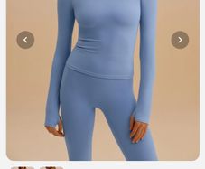 New Adanola sky blue long sleeve top