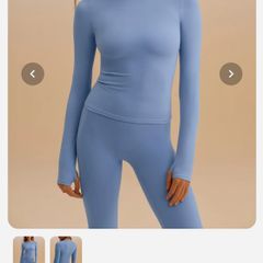 New Adanola sky blue long sleeve top