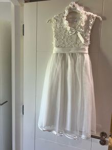Communion dress with head piece