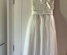 Communion dress with head piece