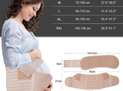 Pregnancy Support Belt, Pelvic Maternity Belt for Pregnant Women Adjustable No-Slip Pregnancy Maternity Belly Bands Support Belt