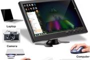 10.1" LCD HD Monitor Mini TV &amp; Computer Speaker HDMI VGA Display Color Screen Car Backup Camera &amp; Home Security System