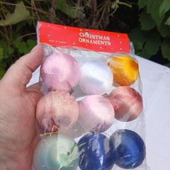 Vintage Silk Spun Christmas Baubles