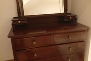 Antique dressing table with mirror