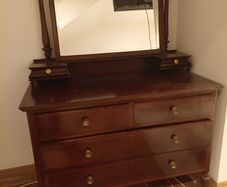 Antique dressing table with mirror