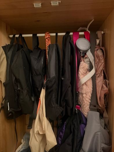 Wooden wardrobe