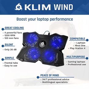 Klim Wind Cooling Pad for Laptop, Play Station, Xbox
