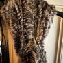 Long Max & Moi French Fur Scarf Wrap Image 9