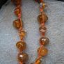 Preloved Orange necklace, Glass beads, Autumnal jewellery Image 2