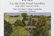 Finzi. Lo, the full, Final Sacrifice. CD. Free Postage!