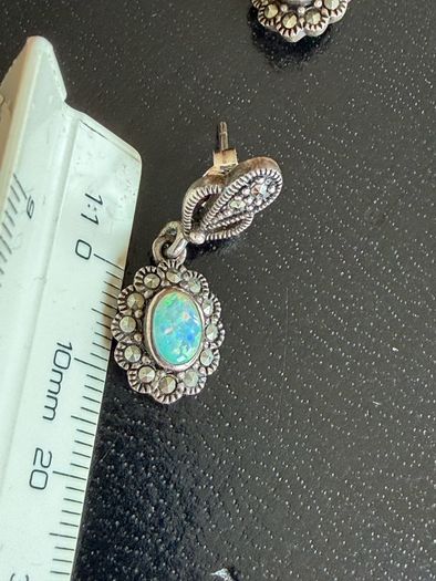 silver earrings