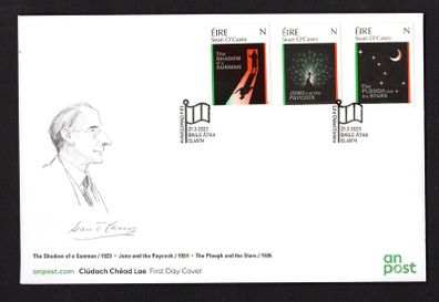 2023 Ireland Sean O'Casey Three Dublin Plays Commemorative Stamps An Post First Day Cover (FDC)
