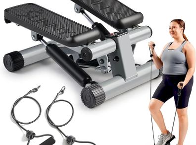 Health & Fitness Mini Steppers for Exercise at Home, Stair Step Workout Machine, Full Body Cardio Equipment, with Optional Twist Motion
