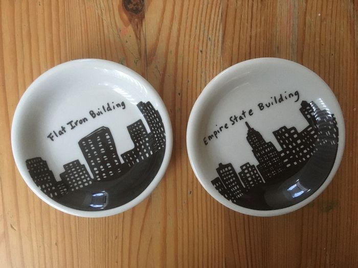Fishs Eddy 212 Skyline Plates Small