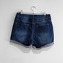 Pre Owned High-Waisted Distressed Denim Shorts Image 4