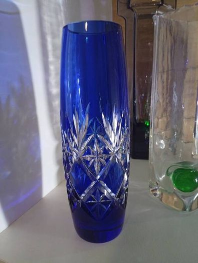Luxury Japanese Edo Kiriko Bud Vase
