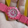 Vintage Swiss Made 1990s Tag Heuer Formula 1 Dark Pink Plastic Lady's Swiss Watch Quartz Image 2