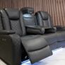 Ashbyrne electric Recliner Sofa 3+2 Dark grey Image 7