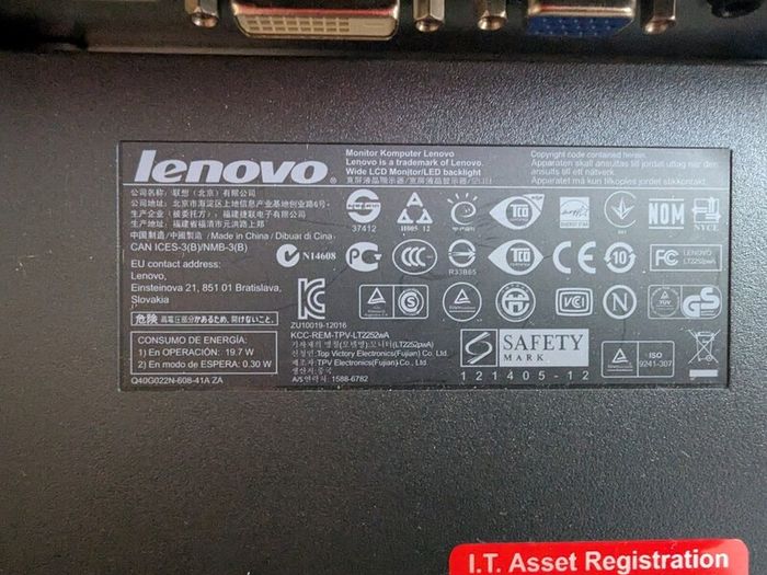 Lenovo 24" computer monitor