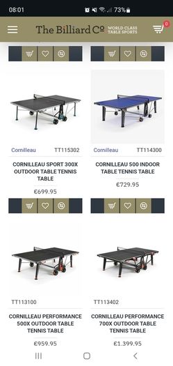 table tennis table outdoor Cornillieu