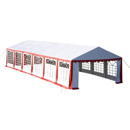 Party Tent 12 x 6 m Red