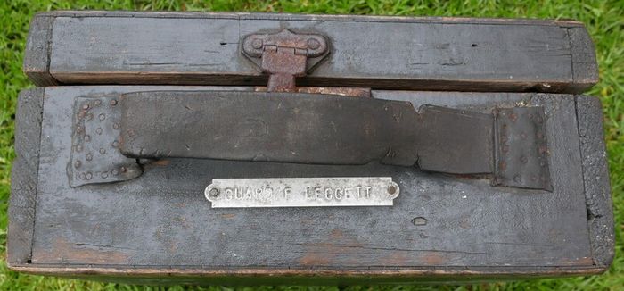 Vintage Suitcase from the 1940s, Wooden Travel Case