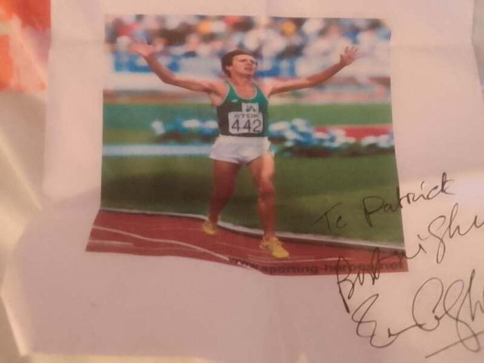 Eamonn Coghlan signed athletics photograph