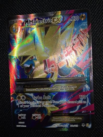 Pokemon Card : Mega Manectric Ex 24a