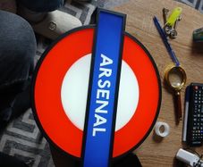arsenal  light up wall singn
