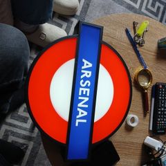 arsenal  light up wall singn