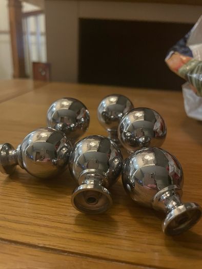 45 Silver Chrome door knobs