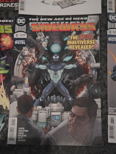 Sideways DC Metal Comics