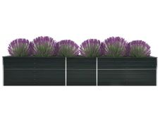 Garden Raised Bed Galvanised Steel 400x80x45 cm Anthracite