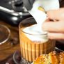 BRAND NEW Milk Frother Frothing Foamer Cold/Hot Latte Cappuccino Chocolate fully automatic Milk Warmer Cool Touch Image 3