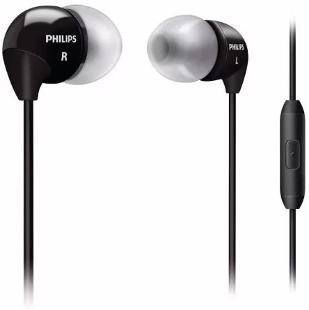 Philips SHE3595BK/00 In-Ear Headphone with In-Line Mic (Black)