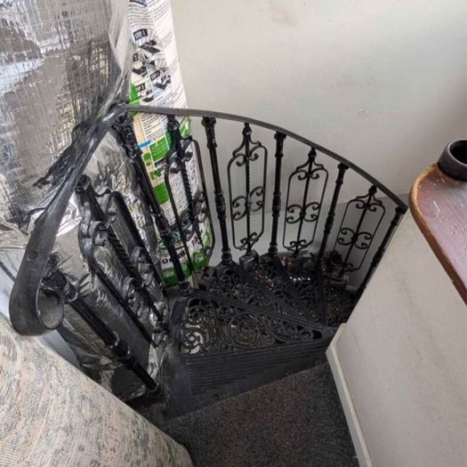 Wrought Iron spiral staircase