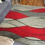 Rug Grey/red 160x220cm Image 2