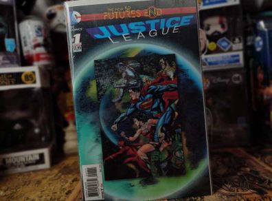 Justice League: Futures End ! One-Shot ! Mike McKone 3-D Motion Cover ! 2014 ! by DC Comics !