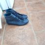 Ecco Navy Soft Leather Laced Boots S42 Image 2