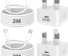 for iPhone Charger Fast Charge, 2Pack PD 20W Fast Apple Charger Cable 2M, iPhone Fast charger Plug with USB C To Lightning Cable for iPhone 14 13 12 11 Pro Max XS XR X 8 7 6 Plus, iPad and iPod